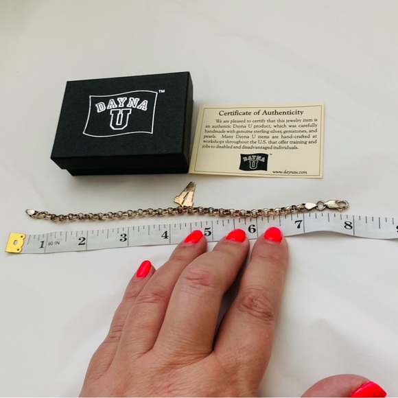 DANYU VANDERBILT UNIVERSITY Other - STERLING SILVER VINTAGE VANDERBILT UNIVERSITY CHARM BRACELET MADE IN ITALY NIB